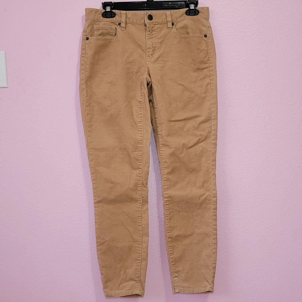 J.Crew Toothpick Corduroy Ankle Crop  Pants/ 28.